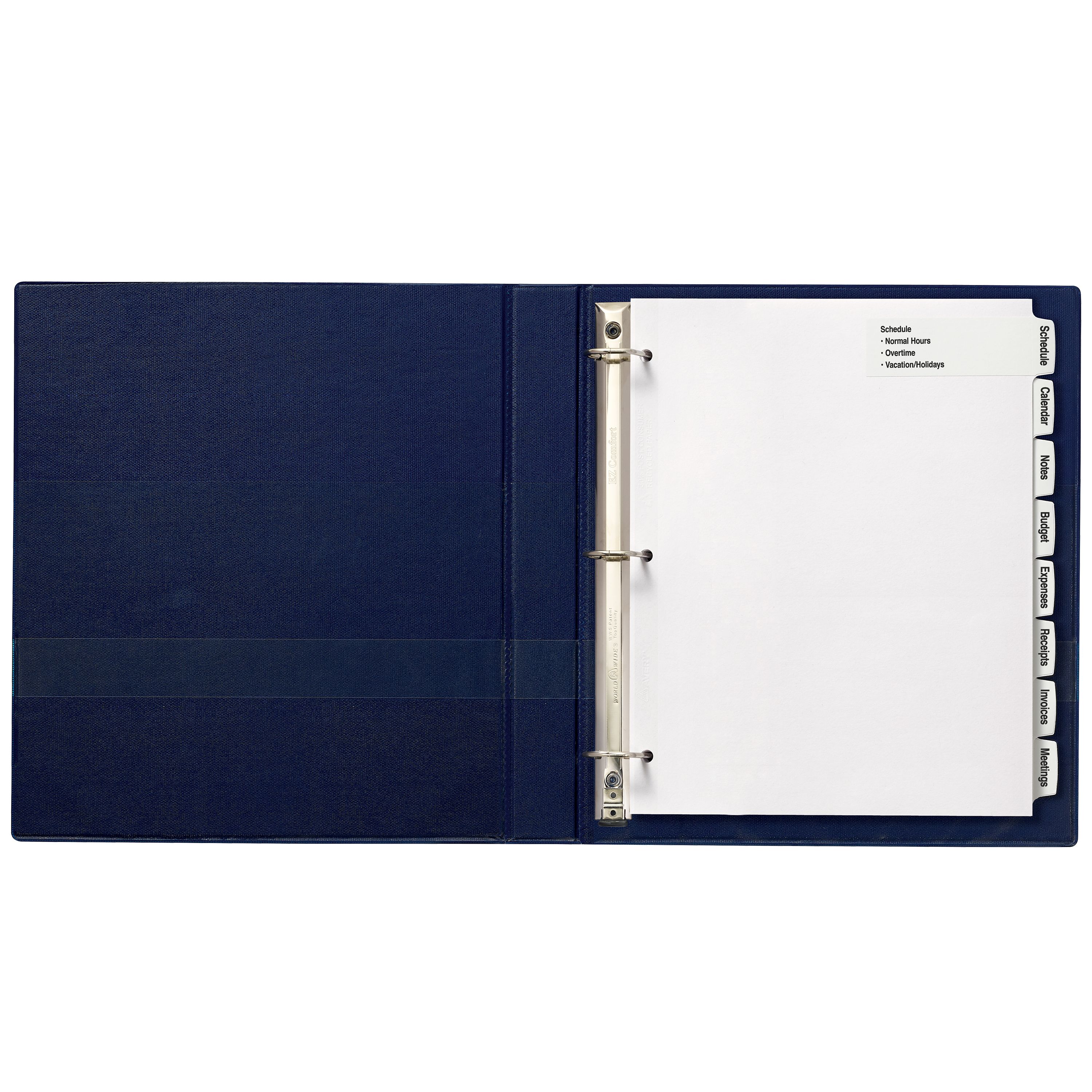 Big Tab™ Large White Label Dividers, 8-Tab Sets 14441 | Avery